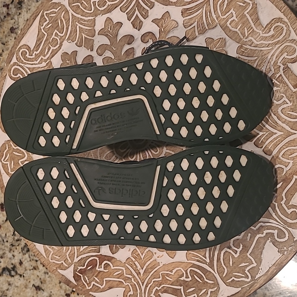 Adidas NMD_1 STLT Primeknit Running Shoe. Linen Green Men's Size 9.5. - Picture 8 of 10